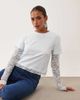 Lioness Lioness Baby Bottega 2 in 1 T-shirt and long sleeve lace top in soft blue - part of a set-Black - 1