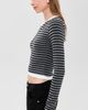 Lioness Lioness Barbie Long Sleeve Crop Top Midnight Stripe - 4