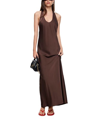 Lioness Lioness Bare Satin Halter Maxi Dress