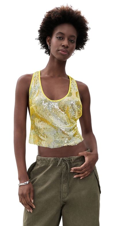 Lioness Lioness Bare Sequin Cami desert night leaf