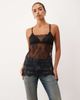 Lioness Lioness barely there lace cami in black - 2
