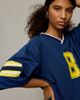 Lioness Lioness Beverly Graphic Oversized Short Sleeve Jersey Top in Navy, Women's at Urban Outfitters - 3
