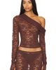 LIONESS LIONESS Black Swan Off Shoulder Top - 1
