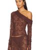 LIONESS LIONESS Black Swan Off Shoulder Top - 2