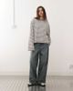 Lioness Lioness Bloom cotton blend long sleeve crew neck boxy T-shirt in ash stripe-Multi - 2
