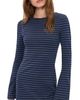 Lioness Lioness Bloom Dress Black Navy Stripe - 1