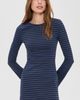 Lioness Lioness Bloom Dress Black Navy Stripe - 2