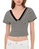 Lioness Lioness Bloom Icon Tee Onyx Stripe - 1