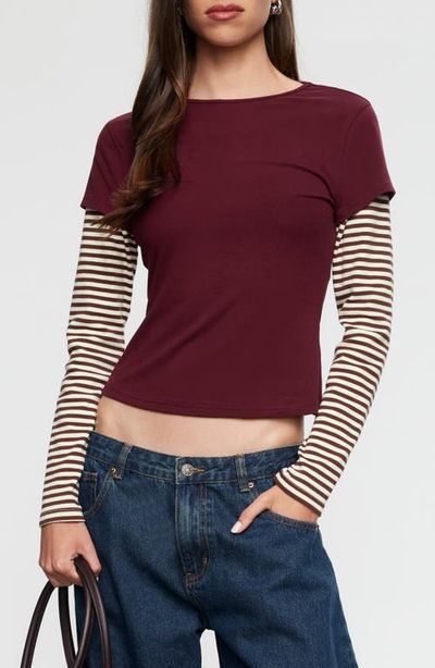 LIONESS LIONESS Bloom Layered Long Sleeve T-Shirt