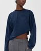 Lioness Lioness Bloom Long Sleeve Tee Black Navy Stripe - 2