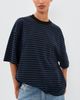 Lioness Lioness Bloom Short Sleeve Tee Black Navy Stripe - 2