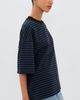 Lioness Lioness Bloom Short Sleeve Tee Black Navy Stripe - 4