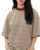 Lioness Lioness Bloom Short Sleeve Tee Sorbet Cocoa Stripe - 1