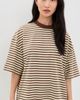 Lioness Lioness Bloom Short Sleeve Tee Sorbet Cocoa Stripe - 2