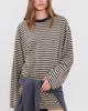 Lioness Lioness Bloom T-Shirt Mini Dress Beige Stripe - 2