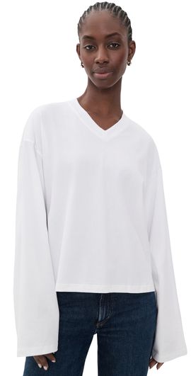Lioness Lioness Bloom V Neck Long Sleeve Tee Porcelain