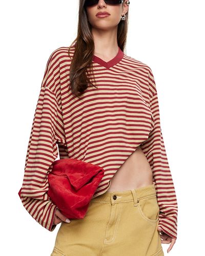 Lioness Lioness Bloom V Neck Long Sleeve Top