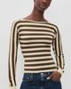 Lioness Lioness Blooming Long Sleeve Tee Sorbet Cocoa Stripe - 3