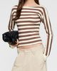 LIONESS LIONESS Blooming Striped Long Sleeve T-Shirt - 3
