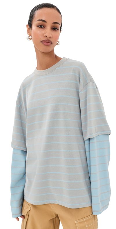 Lioness Lioness Bottega Shirt Cloud Sky Stripe