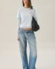 Lioness Lioness Bowen Double Layered Lace Long Sleeve Tee in Light Blue, Women's at Urban Outfitters - 2