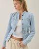 Lioness Lioness Brooklyn Denim Military Jacket in Light Blue, Women's at Urban Outfitters - 1