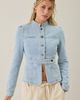 Lioness Lioness Brooklyn Denim Military Jacket in Light Blue, Women's at Urban Outfitters - 4