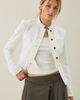 Lioness Lioness Brooklyn White Denim Military Jacket in White, Women's at Urban Outfitters - 1