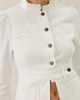Lioness Lioness Brooklyn White Denim Military Jacket in White, Women's at Urban Outfitters - 3