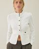 Lioness Lioness Brooklyn White Denim Military Jacket in White, Women's at Urban Outfitters - 4