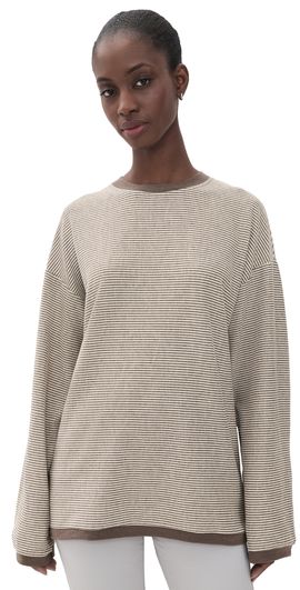 Lioness Lioness Bry Long Sleeve Tee Chocolate Stripe