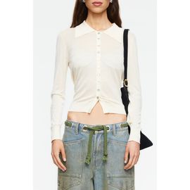 LIONESS LIONESS Chalet Point Collar Knit Shirt
