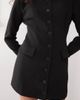 Lioness Lioness cheri structured button front tailored blazer mini dress in black - 2