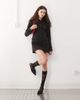 Lioness Lioness cheri structured button front tailored blazer mini dress in black - 3