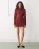 Lioness Lioness Cheri structured button front tailored blazer mini dress in red - 1