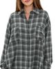 Lioness Lioness Clarity Shirt Slate Plaid - 1