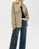 Lioness Lioness Cropped Trencherous Coat Tan - 5