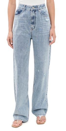 Lioness Lioness Diamante Jeans Light Denim