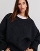 Lioness Lioness Dolce Oversized Crew Neck Sweater in Charcoal, Women's at Urban Outfitters - 1