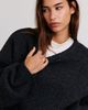 Lioness Lioness Dolce Oversized Crew Neck Sweater in Charcoal, Women's at Urban Outfitters - 3