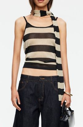 LIONESS LIONESS Dolce Stripe Camisole & Scarf