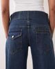Lioness Lioness Dynasty balloon jean with belt detail in mid wash blue-Black - 4