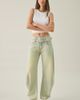 Lioness Lioness Dynasty Belted Low-Rise Barrel Leg Jeans in Camel Wash, Women's at Urban Outfitters - 1