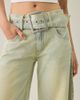 Lioness Lioness Dynasty Belted Low-Rise Barrel Leg Jeans in Camel Wash, Women's at Urban Outfitters - 2