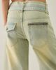Lioness Lioness Dynasty Belted Low-Rise Barrel Leg Jeans in Camel Wash, Women's at Urban Outfitters - 6