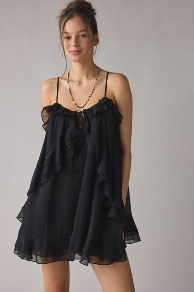 tassel mini dress Mew Mews Austyn Tassel Feather Mini Dress In White