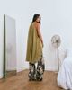 Lioness Lioness exclusive Gabriella halterneck chiffon drape top in olive-Green - 4
