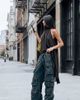 Lioness Lioness exclusive Sweetness low rise pocket detail oversized cargo jeans in washed black - 1