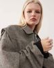Lioness Lioness Exclusive Vista contrast stitch bomber jacket in ash tweed-Gray - 2