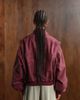 Lioness Lioness exclusive Vista leather look contrast stitch bomber jacket in wine red - 3